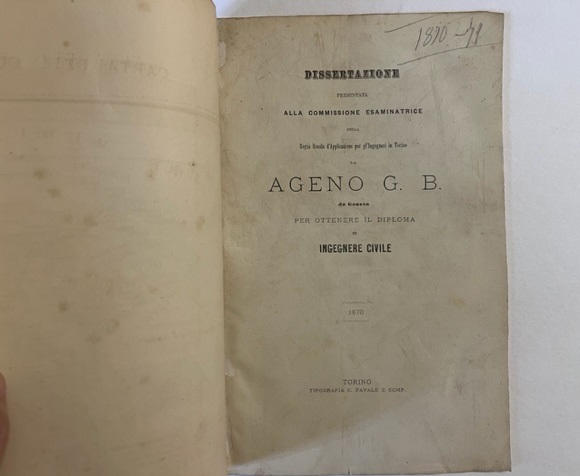 Dei solai in ferro. Dissertazione